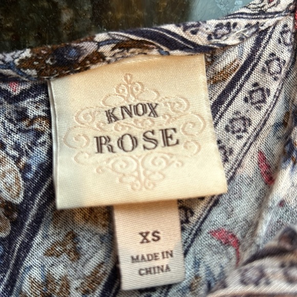 Knox Rose slip dress. Spaghetti strap. V neck. High/low hem. EUC. Hippie. Boho - Picture 6 of 11
